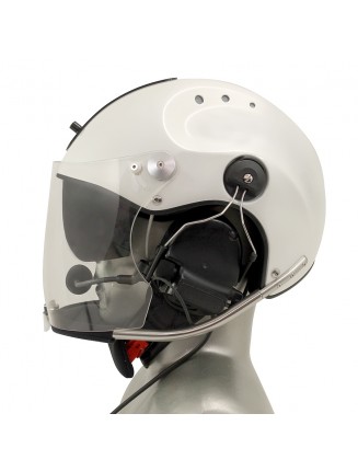 Icaro Rollbar Plus Marine Helmet with ComTac V/Swatac V PNR Tactical Hear Thru Headset
