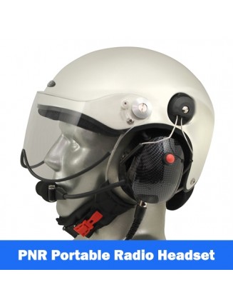 Icaro Scarab Aviation Helmet with Tiger Portable Radio Headset