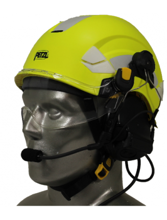 Petzl Vertex Aviation Helmet with 3M Peltor ComTac V/Swatac V PNR Tactical Hear Thru Headset