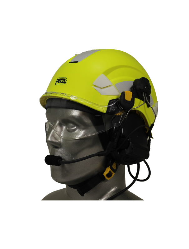Petzl Vertex Aviation Helmet with 3M Peltor ComTac V/Swatac V PNR Tactical Hear Thru Headset