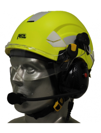 Petzl Vertex Aviation Helmet with Tiger Portable Radio Headset