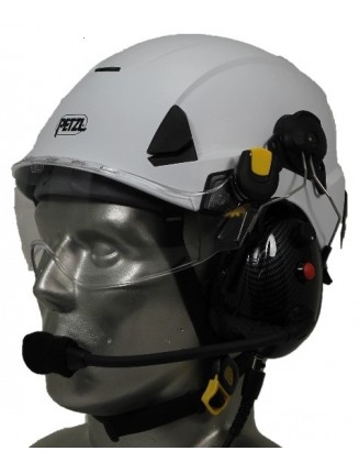 Petzl Strato Aviation Helmet with Tiger Portable Radio Headset