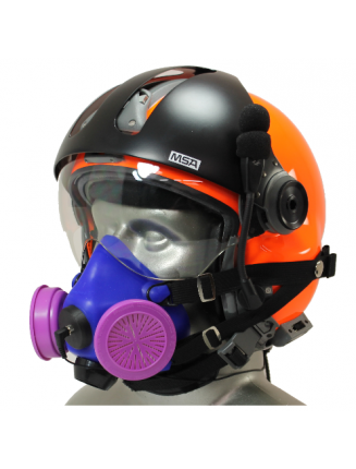 Tiger 8500 Helmet Snap On Half Respirator Mask