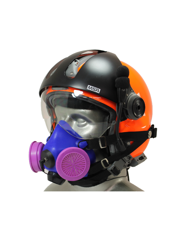Tiger 8500 Helmet Snap On Half Respirator Mask