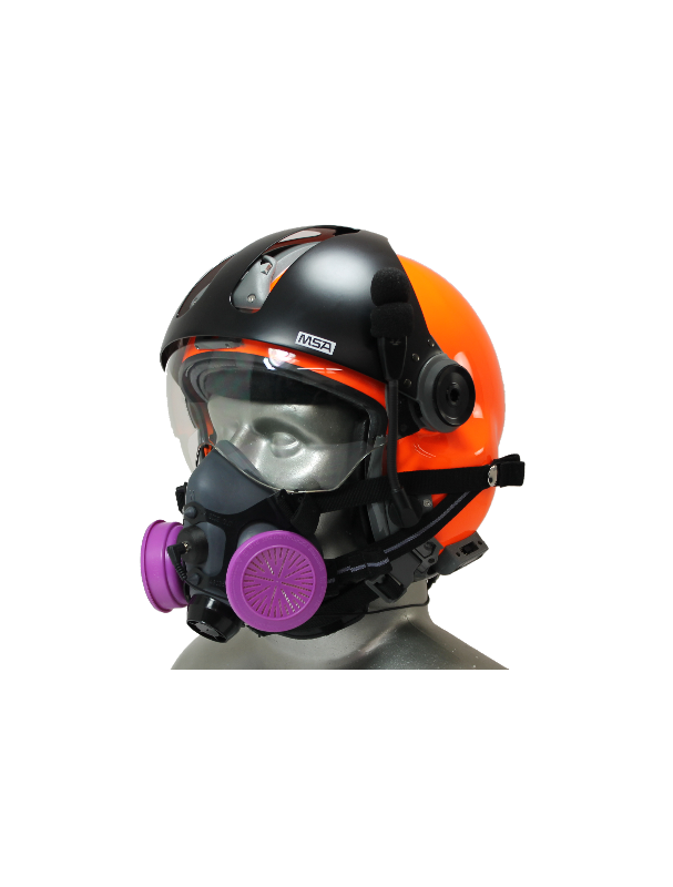 Tiger 5500 Helmet Snap On Half Respirator Mask