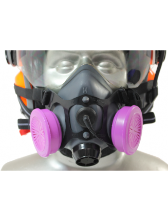 Tiger 5500 Helmet Snap On Half Respirator Mask