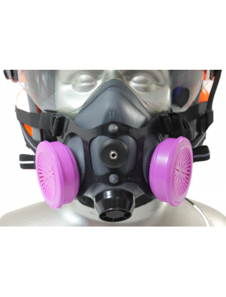 Tiger 5500 Helmet Snap On Half Respirator Mask