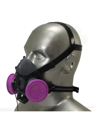 Tiger 5500 Adjustable Personal Protective Half Respirator Mask with Headband