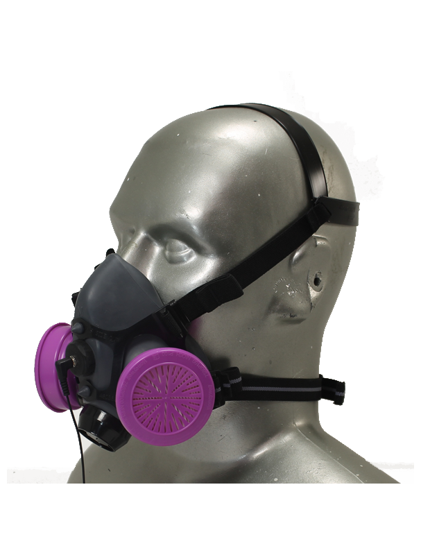 Tiger 5500 Adjustable Personal Protective Half Respirator Mask with Headband