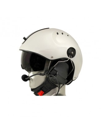 Icaro Pro Copter Aviation Helmet with ComTac V/Swatac V PNR Tactical Hear Thru Headset