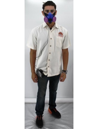 Tiger Plug in Aviation Helmet/Headset Voice Amplifier - Shown on Hip with Belt Clip