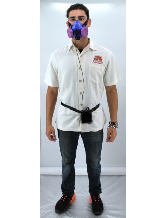 Tiger Plug in Aviation Helmet/Headset Voice Amplifier - Shown worn with a Waistband