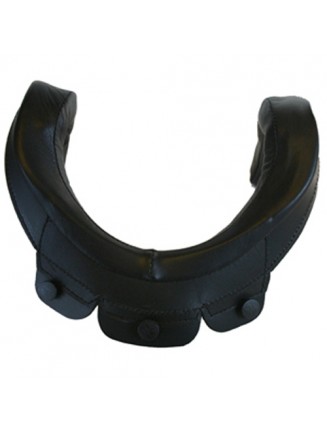 MSA Gallet Leather Helmet Edge Roll - 3 Button