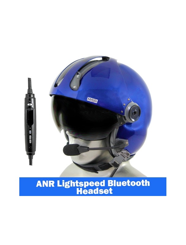 MSA/Tiger USA DOI/USFS Certified LH250T Flight Helmet - Lightspeed Zulu H-Mod Communications